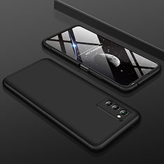 Custodia Plastica Rigida Cover Opaca Fronte e Retro 360 Gradi per Huawei Honor V30 5G Nero