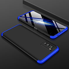 Custodia Plastica Rigida Cover Opaca Fronte e Retro 360 Gradi per Huawei Honor V30 Pro 5G Blu e Nero