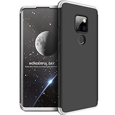 Custodia Plastica Rigida Cover Opaca Fronte e Retro 360 Gradi per Huawei Mate 20 Argento