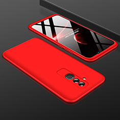 Custodia Plastica Rigida Cover Opaca Fronte e Retro 360 Gradi per Huawei Mate 20 Lite Rosso