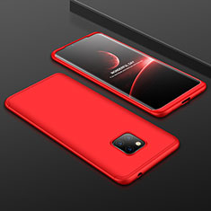 Custodia Plastica Rigida Cover Opaca Fronte e Retro 360 Gradi per Huawei Mate 20 Pro Rosso