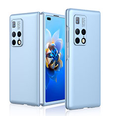 Custodia Plastica Rigida Cover Opaca Fronte e Retro 360 Gradi per Huawei Mate X2 Blu