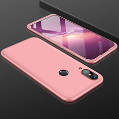 Custodia Plastica Rigida Cover Opaca Fronte e Retro 360 Gradi per Huawei Nova 3e Oro Rosa