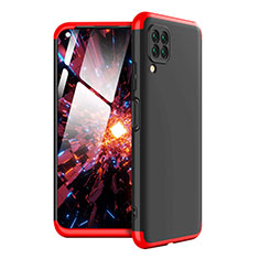 Custodia Plastica Rigida Cover Opaca Fronte e Retro 360 Gradi per Huawei Nova 6 SE Rosso e Nero