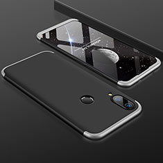 Custodia Plastica Rigida Cover Opaca Fronte e Retro 360 Gradi per Huawei P Smart+ Plus Argento
