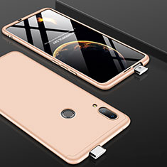 Custodia Plastica Rigida Cover Opaca Fronte e Retro 360 Gradi per Huawei P Smart Z Oro