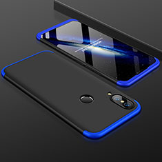 Custodia Plastica Rigida Cover Opaca Fronte e Retro 360 Gradi per Huawei P20 Lite Blu e Nero