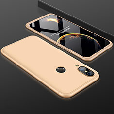 Custodia Plastica Rigida Cover Opaca Fronte e Retro 360 Gradi per Huawei P20 Lite Oro