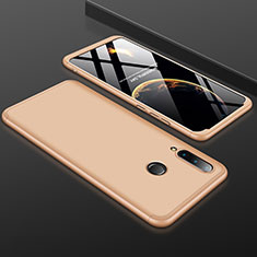 Custodia Plastica Rigida Cover Opaca Fronte e Retro 360 Gradi per Huawei P30 Lite Oro