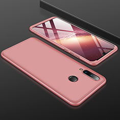 Custodia Plastica Rigida Cover Opaca Fronte e Retro 360 Gradi per Huawei P30 Lite XL Oro Rosa