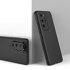 Custodia Plastica Rigida Cover Opaca Fronte e Retro 360 Gradi per Huawei P40 Pro Nero