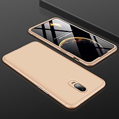 Custodia Plastica Rigida Cover Opaca Fronte e Retro 360 Gradi per OnePlus 6T Oro