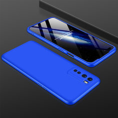 Custodia Plastica Rigida Cover Opaca Fronte e Retro 360 Gradi per OnePlus Nord Blu