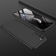 Custodia Plastica Rigida Cover Opaca Fronte e Retro 360 Gradi per OnePlus Nord Nero