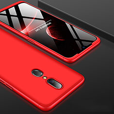 Custodia Plastica Rigida Cover Opaca Fronte e Retro 360 Gradi per Oppo A9 Rosso