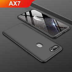 Custodia Plastica Rigida Cover Opaca Fronte e Retro 360 Gradi per Oppo AX7 Nero