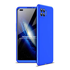 Custodia Plastica Rigida Cover Opaca Fronte e Retro 360 Gradi per Oppo F17 Pro Blu