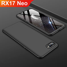 Custodia Plastica Rigida Cover Opaca Fronte e Retro 360 Gradi per Oppo RX17 Neo Nero