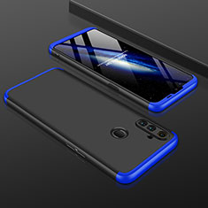 Custodia Plastica Rigida Cover Opaca Fronte e Retro 360 Gradi per Realme C3 Blu e Nero