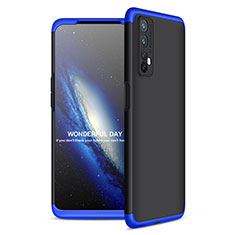 Custodia Plastica Rigida Cover Opaca Fronte e Retro 360 Gradi per Realme Narzo 20 Pro Blu e Nero