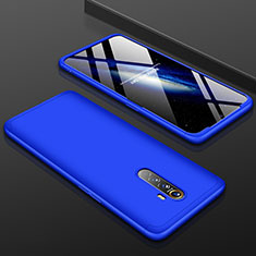 Custodia Plastica Rigida Cover Opaca Fronte e Retro 360 Gradi per Realme X2 Pro Blu