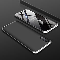 Custodia Plastica Rigida Cover Opaca Fronte e Retro 360 Gradi per Samsung Galaxy A70S Argento
