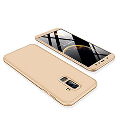 Custodia Plastica Rigida Cover Opaca Fronte e Retro 360 Gradi per Samsung Galaxy A9 Star Lite Oro