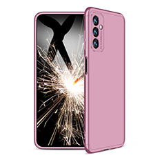 Custodia Plastica Rigida Cover Opaca Fronte e Retro 360 Gradi per Samsung Galaxy M13 4G Oro Rosa