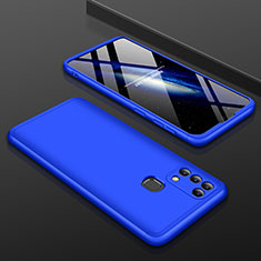 Custodia Plastica Rigida Cover Opaca Fronte e Retro 360 Gradi per Samsung Galaxy M21s Blu