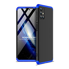 Custodia Plastica Rigida Cover Opaca Fronte e Retro 360 Gradi per Samsung Galaxy M31s Blu e Nero