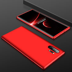 Custodia Plastica Rigida Cover Opaca Fronte e Retro 360 Gradi per Samsung Galaxy Note 10 Plus Rosso