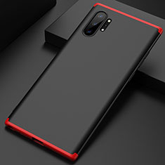 Custodia Plastica Rigida Cover Opaca Fronte e Retro 360 Gradi per Samsung Galaxy Note 10 Plus Rosso e Nero