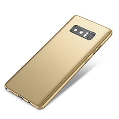 Custodia Plastica Rigida Cover Opaca Fronte e Retro 360 Gradi per Samsung Galaxy Note 8 Duos N950F Oro