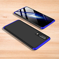 Custodia Plastica Rigida Cover Opaca Fronte e Retro 360 Gradi per Xiaomi Mi A3 Lite Blu e Nero