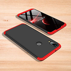 Custodia Plastica Rigida Cover Opaca Fronte e Retro 360 Gradi per Xiaomi Mi Play 4G Rosso e Nero