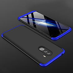 Custodia Plastica Rigida Cover Opaca Fronte e Retro 360 Gradi per Xiaomi Pocophone F1 Blu e Nero