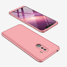 Custodia Plastica Rigida Cover Opaca Fronte e Retro 360 Gradi per Xiaomi Pocophone F1 Oro Rosa