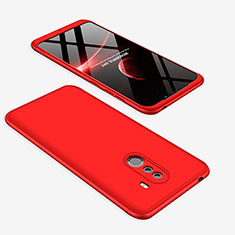 Custodia Plastica Rigida Cover Opaca Fronte e Retro 360 Gradi per Xiaomi Pocophone F1 Rosso