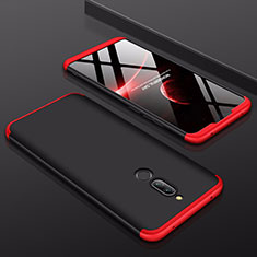 Custodia Plastica Rigida Cover Opaca Fronte e Retro 360 Gradi per Xiaomi Redmi 8 Rosso e Nero