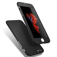 Custodia Plastica Rigida Cover Opaca Fronte e Retro 360 Gradi Q01 per Apple iPhone 6S Nero