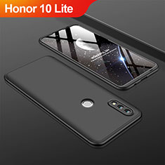 Custodia Plastica Rigida Cover Opaca Fronte e Retro 360 Gradi Q01 per Huawei Honor 10 Lite Nero