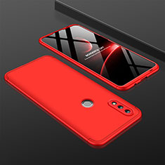 Custodia Plastica Rigida Cover Opaca Fronte e Retro 360 Gradi Q01 per Huawei Honor 10 Lite Rosso