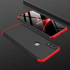 Custodia Plastica Rigida Cover Opaca Fronte e Retro 360 Gradi Q01 per Huawei Honor 10 Lite Rosso e Nero