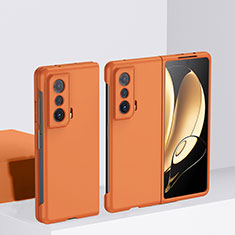 Custodia Plastica Rigida Cover Opaca Fronte e Retro 360 Gradi QH1 per Huawei Honor Magic Vs Ultimate 5G Arancione