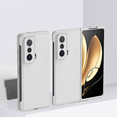 Custodia Plastica Rigida Cover Opaca Fronte e Retro 360 Gradi QH1 per Huawei Honor Magic Vs Ultimate 5G Bianco