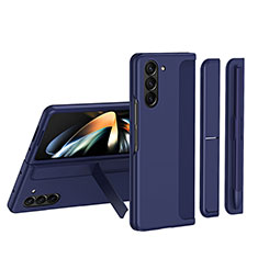 Custodia Plastica Rigida Cover Opaca Fronte e Retro 360 Gradi QH1 per Samsung Galaxy Z Fold5 5G Blu