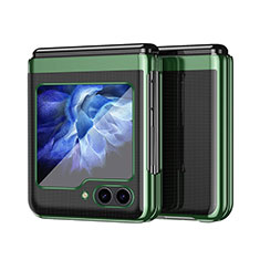 Custodia Plastica Rigida Cover Opaca Fronte e Retro 360 Gradi QH2 per Samsung Galaxy Z Flip5 5G Verde