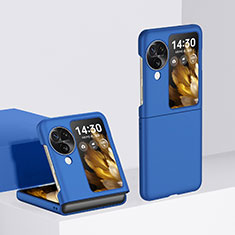 Custodia Plastica Rigida Cover Opaca Fronte e Retro 360 Gradi QH3 per Oppo Find N3 Flip 5G Blu