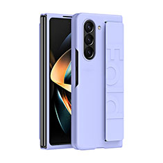 Custodia Plastica Rigida Cover Opaca Fronte e Retro 360 Gradi QH3 per Samsung Galaxy Z Fold5 5G Viola