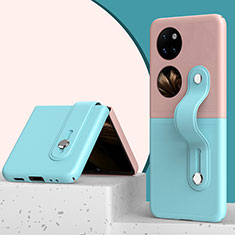 Custodia Plastica Rigida Cover Opaca Fronte e Retro 360 Gradi QH4 per Huawei P50 Pocket Colorato